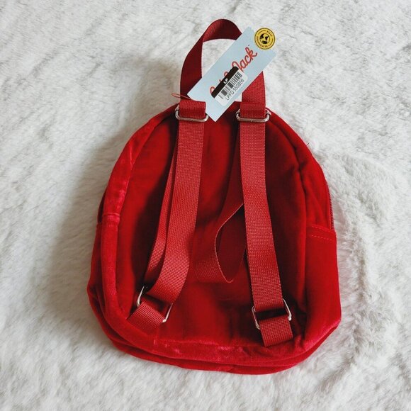 Cat & Jack Girls' Quilted Velvet 10" Mini Backpack 4KIDF-AG - Picture 6 of 7